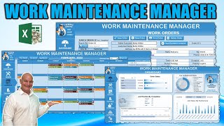 How To Create A Work Maintenance Manager With Dashboard amp Scheduler In Excel Free Download [upl. by Arramas]