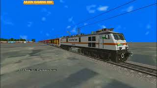 MSTS NEW WHSR ROUTE JOURNEY IN LHB RAJDHANI WITH WAP7 OPEN RAILS PC [upl. by Beatrice]