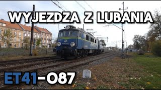 ET41087 Odjeżdża z Lubania W Kierunku Weglinca [upl. by Melda]