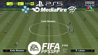 Download FIFA 22 PPSSPP English Version Peter Drury Commentary New Update Kits Faces amp Transfers 4K [upl. by Ahsemak]