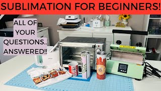 SUBLIMATION FOR BEGINNERS  EVERYTHING YOU NEED  NEED TO KNOW AS A NEWBIE  PRINTER INK SETTINGS [upl. by Morez]