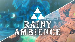 Zelda  Rainy TOTK Towns  Ambience 10 Hours [upl. by Sivi]