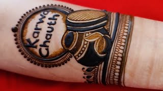 Karwachauth 2023 Special Mehndi Designs New Latest Theme based Karva chauth MehndiLatest Mehandi [upl. by Flann]