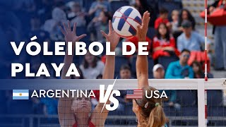 VÓLEIBOL PLAYA  Bronce Femenino Argentina vs Estados Unidos [upl. by Lenora592]