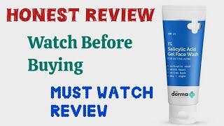 The derma co salicylic acid gel face wash Review  Charm With Monika [upl. by Doty879]