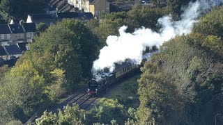 35028 Clan Line over the Luton Arches  Belmond Golden Age of Travel  241024 [upl. by Ori]