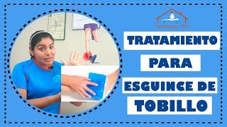 Tratamiento de tobillo inflamado por un esguince de tobillo👣 grado 12 o 3😖 [upl. by Nelloc]