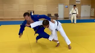 Japanese Judo Champ keeps using BANNED Leg Grabs [upl. by Tertius]