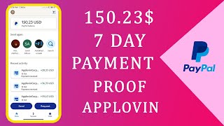 AppLovin payment proof bangla। Live Payment Proof 15023 doller। AppLovin payment amp Earning proof [upl. by Nylekoorb]