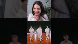 BTS ‘Butter’ 💛 feat Megan Special Performance Video Reaction Shorts btsreaction btsbutter [upl. by Refinneg]