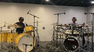 Larry Roberts Jr and Clemons Poindexter IV playing drums [upl. by Patton]