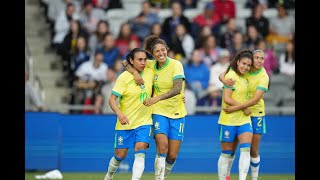 Japan vs Brazil HIGHLIGHTS  2024 SheBelieves Cup  April 9 2024 [upl. by Ativahs428]