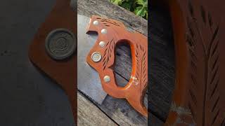 Unboxing a vintage Disston D23 hand saw in good condition asmr tools [upl. by Aiza]