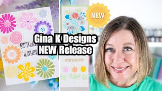 MUST SEE New Gina K Designs Funky Flowers [upl. by Naed]