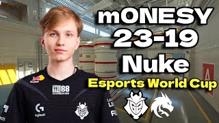 CS2 POV  G2 m0NESY 2319 vs Spirit Nuke Esports World Cup 2024 [upl. by Yedrahs]