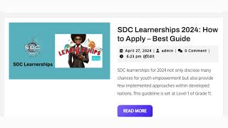 Discover and Learn How To Apply for Learnerships 2024 in South Africa Best Guide [upl. by Astera]