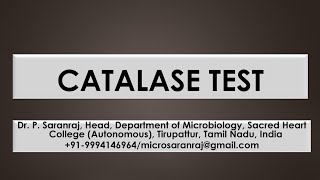 Catalase test [upl. by Attenra]