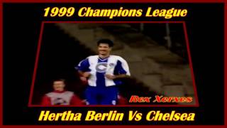 Hertha Berlin Vs Chelsea 1999 Ali daeis Goals HD [upl. by Arze]