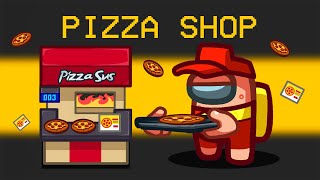 I Opened a PIZZA SHOP in Among Us [upl. by Yssirhc]