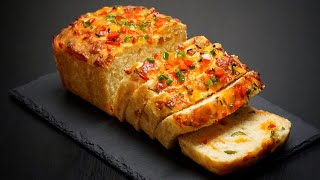 Jalapeño Cheddar Cheese Loaf  bread breadrecipe [upl. by Luapleahcim588]