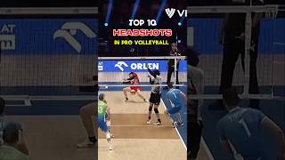 Top 10 Headshots in Volleyball [upl. by Airelav]