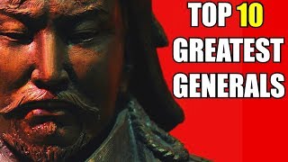 TOP 10 GREATEST GENERALS IN HISTORY  Ancient to PreModern [upl. by Nilkcaj]