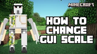 How to Change GUI Scale on Minecraft 2024 [upl. by Koenraad]