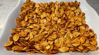 Roasted Pumpkin Seeds  Portuguese Style [upl. by Aisenet648]