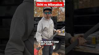 Why we made the switch to milwaukee pole saws vs stihl  milwaukee doesnt bend [upl. by Cinemod990]