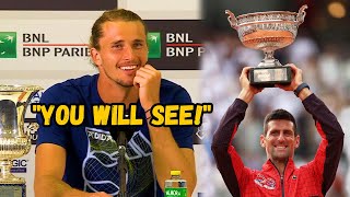 Alexander Zverev quotYou will see Djokovic will be at his BEST at RGquot  Rome 2024 [upl. by Brill]