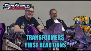 Transformers First Reaction to Characters  Megatron amp Cheetor Voice Actors David Kaye amp Ian Corlett [upl. by Chessa836]