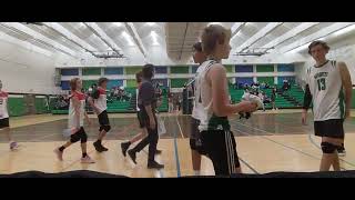 Ponoka broncs vs HJ Cody Lakers jv boys volleyball 🏐 [upl. by Juanne]