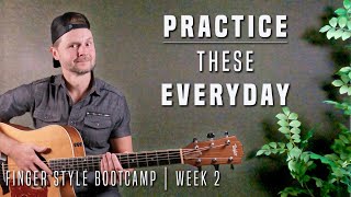 7 Fingerstyle Guitar Exercises to JUMPSTART your playing  Guitar Lesson  TAB [upl. by Einohtna]