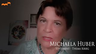 Michaela Huber Live  Statement Thema Krieg [upl. by Silloc]