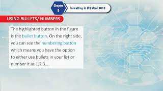 Ch 5  Jay Cee  digital world  Class 4  Formatting in MS Word 2010  For children [upl. by Amsirp]