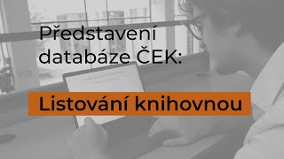 Představení databáze ČEK Listování knihovnou [upl. by Lenard]