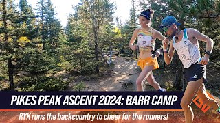 Pikes Peak Ascent 2024 Running the Backcountry to Barr Camp and Cheering for the Racers [upl. by Snahc]