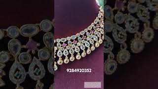 Party wear neckset Rs 1400 free shipping India  Whatsapp 9284920352 to order [upl. by Xanthe]