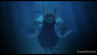 hotel transylvania 3 underwater scenevan helsing screams underwater [upl. by Auria]