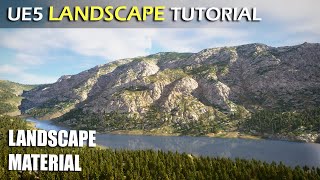 Unreal Engine 5 Landscape Material  UE5 Tutorial [upl. by Nila639]