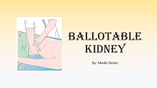 Ballotable kidney mechanism unilateral vs bilateral causes [upl. by Breskin]