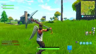 NEW STUDDED AXE FORTNITE PICKAXE SOUND EFFECTS AND GAMEPLAY XLPHILLY [upl. by Kauppi]