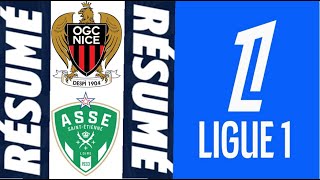 OGC Nice  AS SaintÉtienne 80 Résumé du match  Ligue 1 20242025 [upl. by Hachmann593]