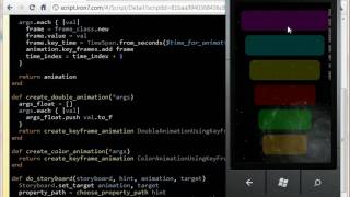 Silverlight Animation on WP7  iron7 [upl. by Ahsoyek358]