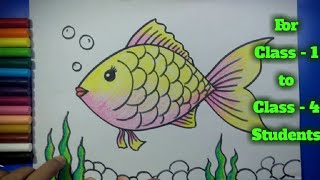 Easy Fish Drawing [upl. by Younger]