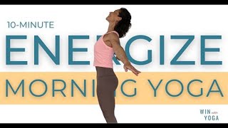 10 min Energizing Morning Yoga  Beginner Flow  ALL STANDING [upl. by Sabine]