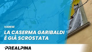 Varese  La Caserma Garibaldi è già scrostata [upl. by Ymmik]