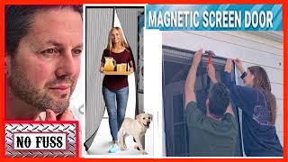 How To Install A Magnetic Screen Door and Review DIY  No Fuss [upl. by Rubel]