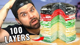 I Tried Making A 100 Layer Cake [upl. by Barna]