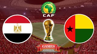 Egypt vs Guinea Bissau  World Cup 2026 African Qualifiers  eFootball PES Gameplay PC HD [upl. by Yerd]